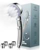 Anycee Shower Handheld Water Shower 3 Pore Skin Scalp Gentle Includes Easy Bathroom Faucet Head, Micro-Nano Bubble, Stop, Water-Saving Head, Modes,