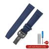 Captain Blue Citizen High Density Knitting Wrist for IWC Pilot Portugal Portofino Nylon Canvas Men 20mm 21mm 22mm Watch Strap