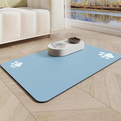 Soft Diatom Mud Pet Feeding Mat: Universal Absorbent, Anti-Slip Rubber Bottom for Cats & Dogs