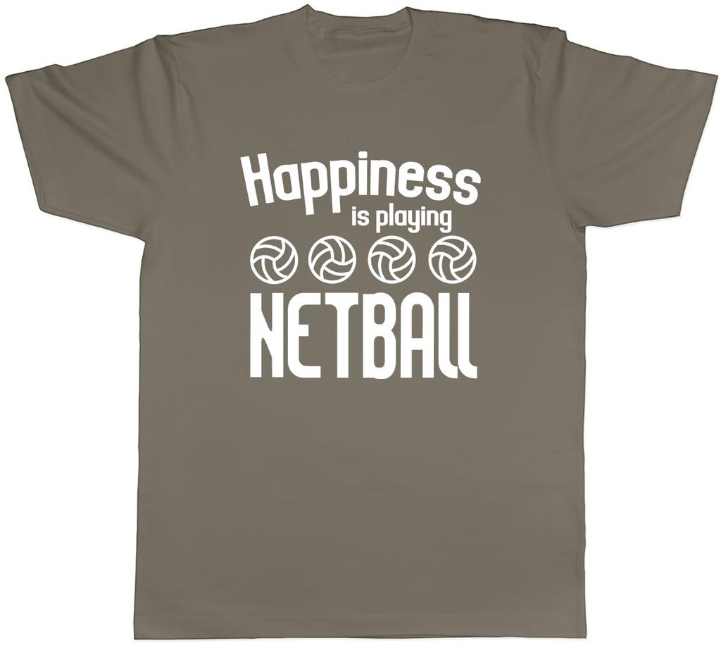 Happiness Is Playing Netball Unisexs Unisex TShirt Tee
