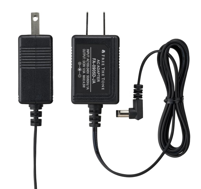 Free The Tone FA-0905D-JA Adapter (DC9V500mA) + CP-FS4 4-Way DC Power Splitter Cable Set