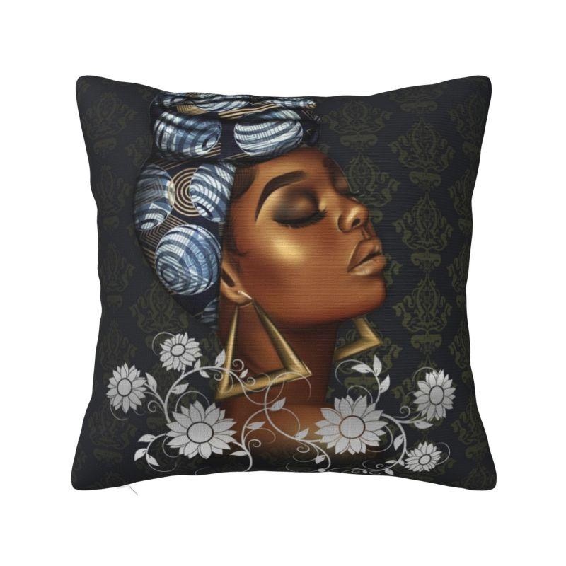 Custom Nordic Own Your Afro Sofa Cushion Cover Soft Abstract African Women Throw Pillow Case Home Decorative