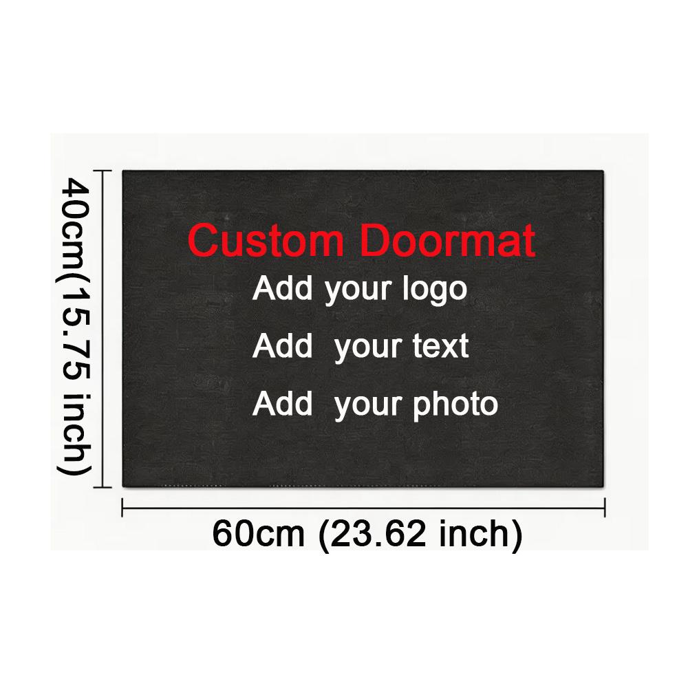 Sportschool Logo Mat Fitness Studio Vloermat Gepersonaliseerd Trainingsruimte Tapijt Antislip Entree Tapijt Zakelijke Sportschool Decor 40cmx60cm