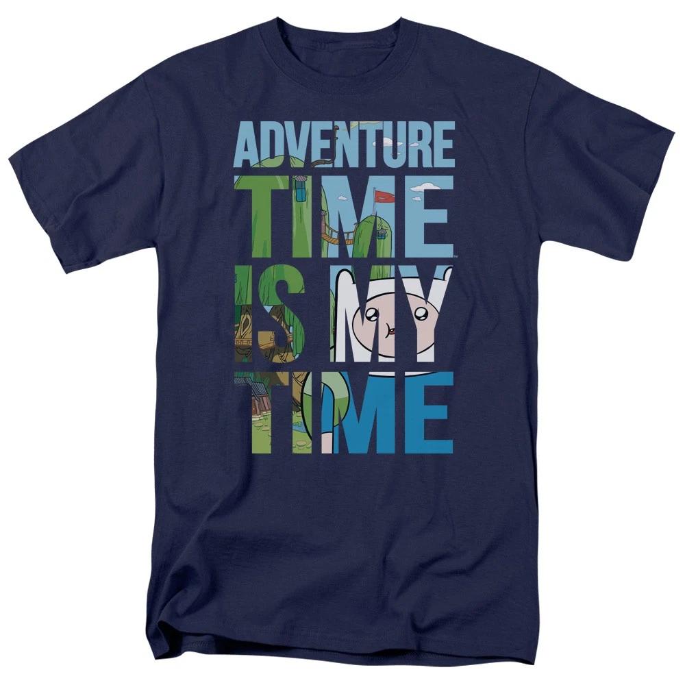 Adventure Time - My Time - Unisex Short Sleeve Children s T-shirt - Blue 100