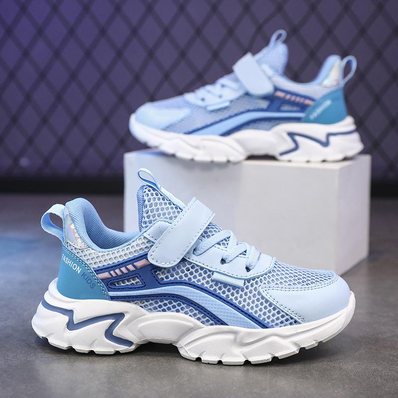 Children's sports shoes spring and summer new boys and girls breathable single mesh casual lightweight pair of mesh shoes running shoes trendy childre