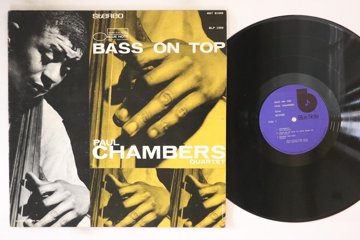 

LP Пластинка PAUL CHAMBERS QUARTET - Bass On Top BST81569 Blue Note 1973 US Jazz Used
