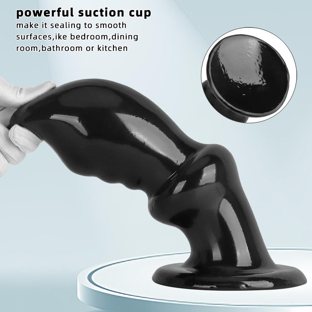 Extra Large Black PVC Butt Plug Anal Sex Toy Dildo Masturbator Big Dick Gay Fisting 18+