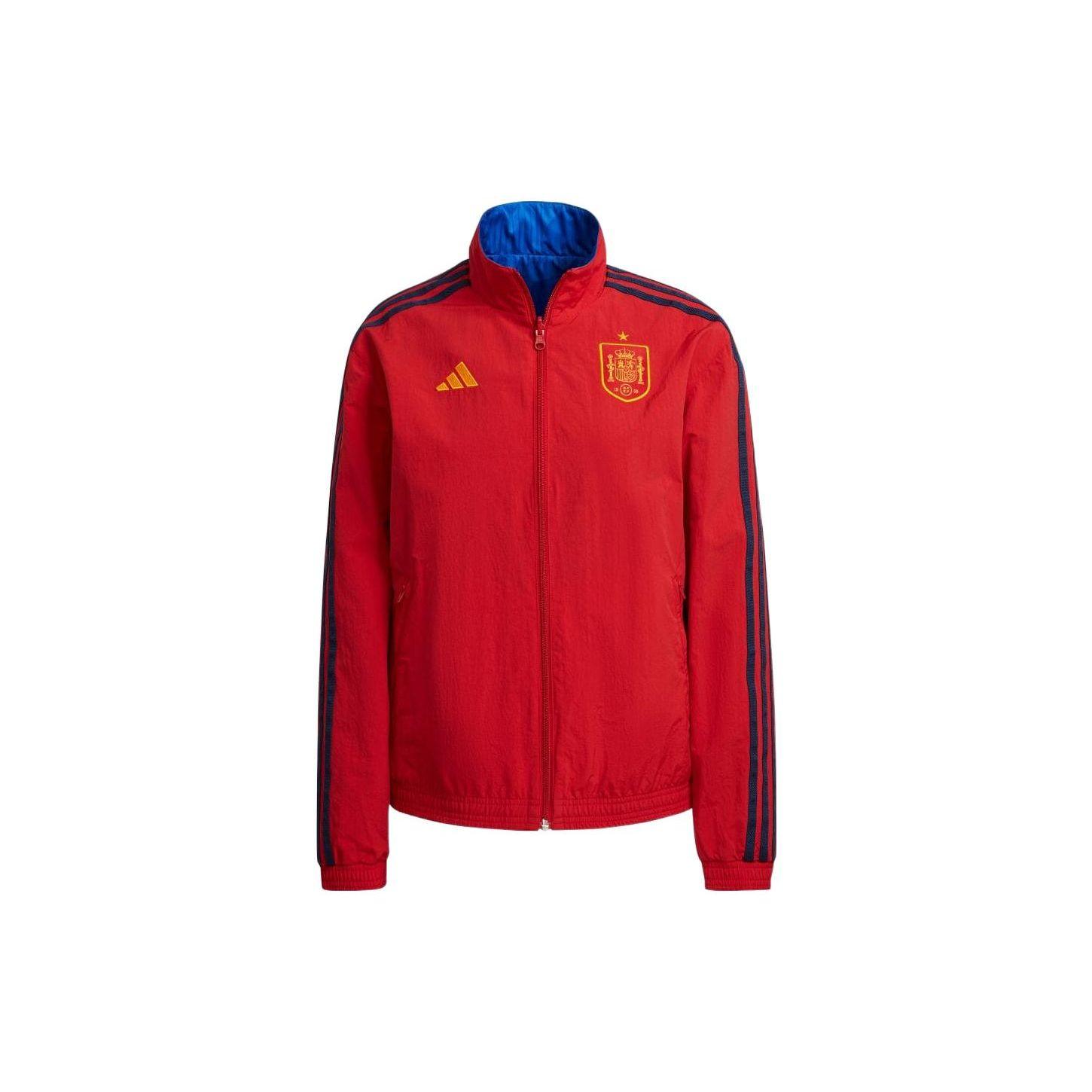 Adidas Women s Spain Anthem World Cup Reversible Soccer Track Jacket Blue HE8904 S