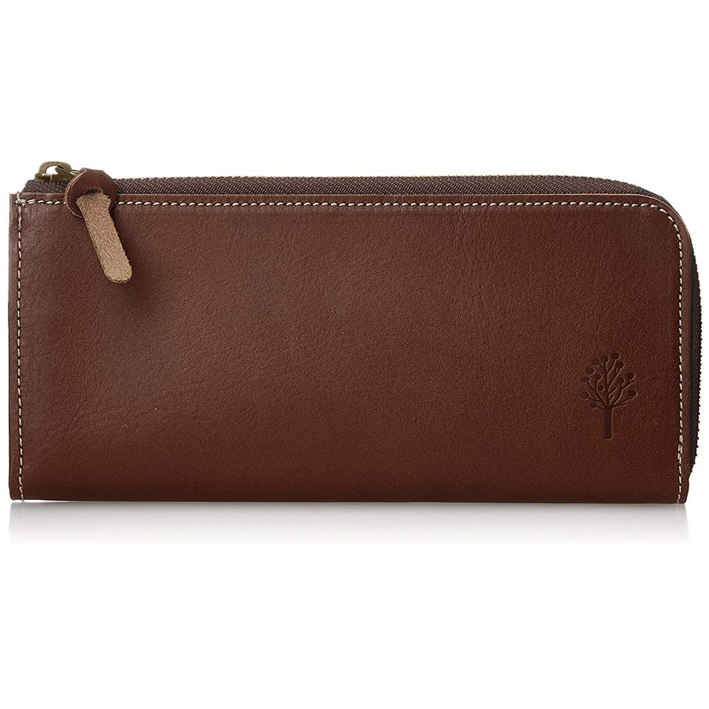 

Drop Tree Long Wallet [Kanmi] L-shaped (Brown) коричневий