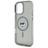Karl Lagerfeld Klhmp16Lhlschk Iphone16 Pro 6.3 Czarny/Black Hardcase Iml Metal Choupette Head Magsafe