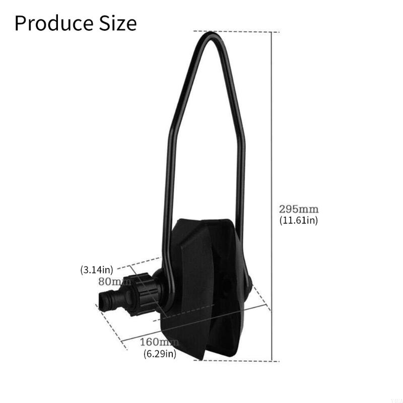 Y4UA Round/Rectangular Muffs Double Water Feed Boat Motor Flusher Engine Flushing