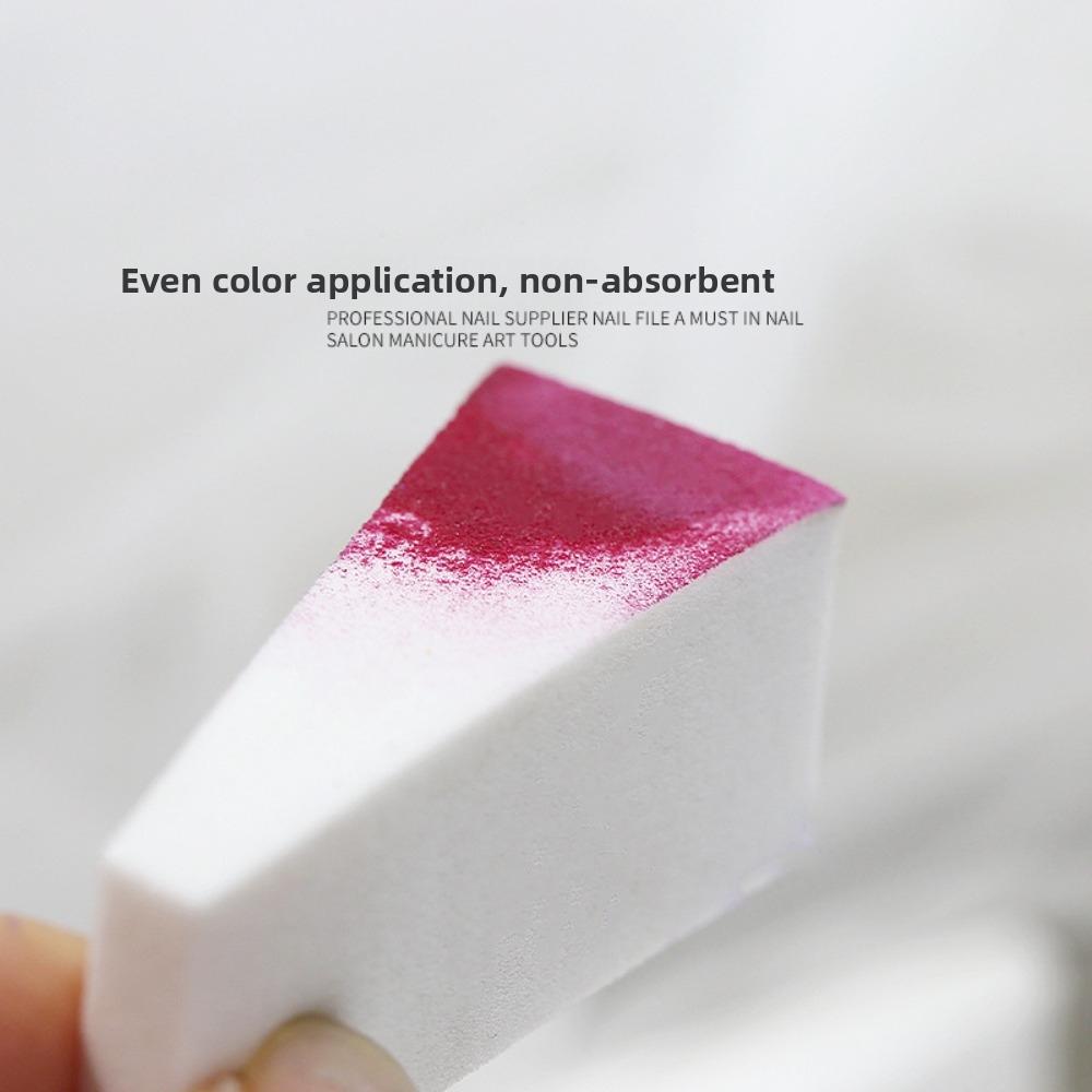 5Pcs White Triangle Makeup Sponge Gradient Effect Manicure Sponge Set  Manicure Tools