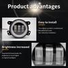 Car Led 4 Inch Front Bumper Fog Light For Off-Road With/Without White Yellow Halo Ring Drl Angel Eyes Lamp 30W Fog Lights