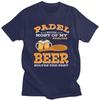 Male Padel Solves Most Of My Problems Beer Solves The Rest T Shirt Short Sleeve 100 Cotton Tee Shirt Loose Oversized Clothing
