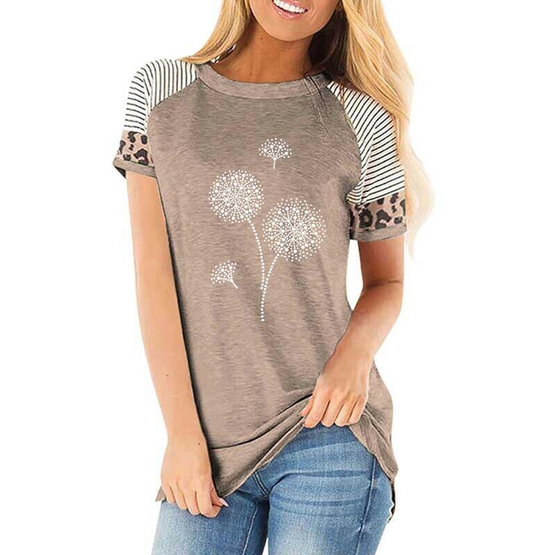 Women T-Shirt Short Sleeve Printed 