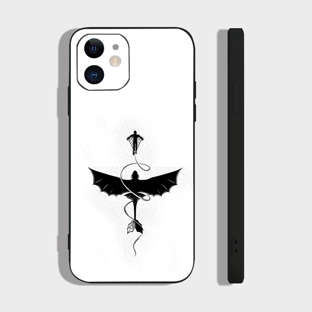Dragon F-Fourth W-Wing For IPhone 15 16 14 Plus 13 12 11 17 Pro Max 17 Air Black Soft Phone Cover
