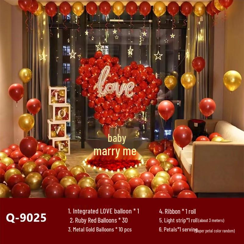 Romantic Proposal & Anniversary Balloons for Valentine's Day