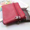 1pc Wallet Pouch Small Coin Purse New PU Leather Solid Color Storage Card Holder Korean Zipper