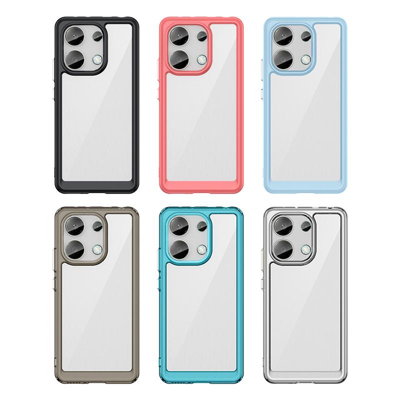 For Redmi Note 13 4G Case Cover Xiaomi Redmi Note 13 Pro Plus Capas Back Bumper Transparent Colour Clear Fundas Redmi Note 13 4G