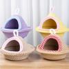 Windproof Bird Cage Nest Handmade Weave Parrot Bed House Bird Hanging Bed  Bird Cage