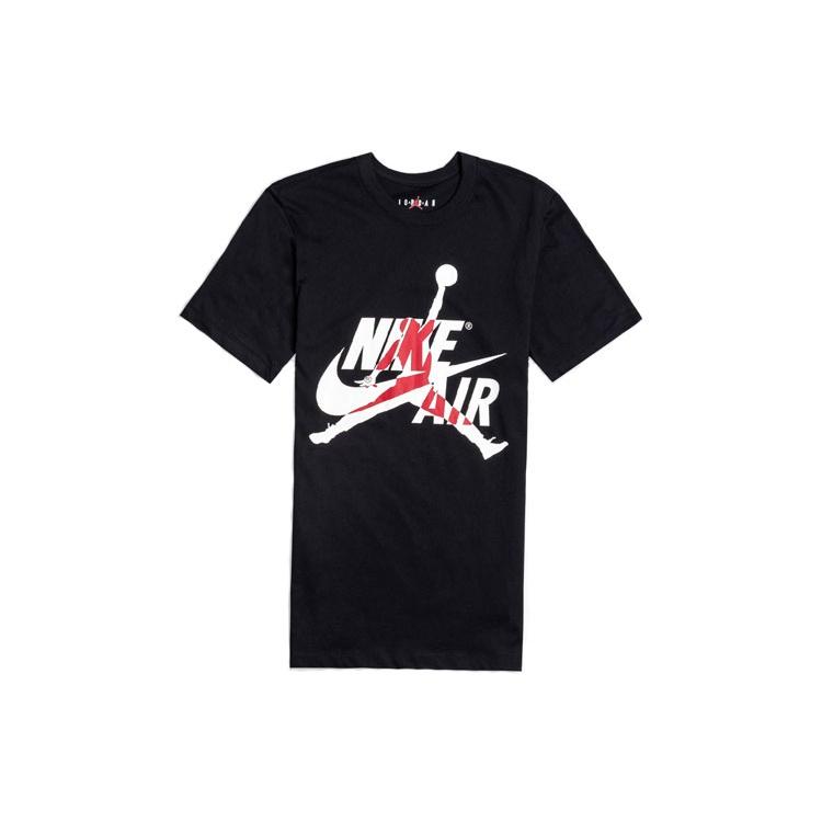 Air Jordan Classics Flying Man Printing Short Sleeve Black Men s BV5905-010 L