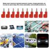 10PcsCelsiusSet 4mm Solderless Banana Plug Stackable Open Screw 30V AC‑60V   Maximum 24A for Electronics Industrial Equipment