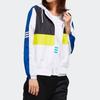 Adidas Neo Casual Sports Hooded Jacket Women Outerwear White Lemon-Yellow FK9955