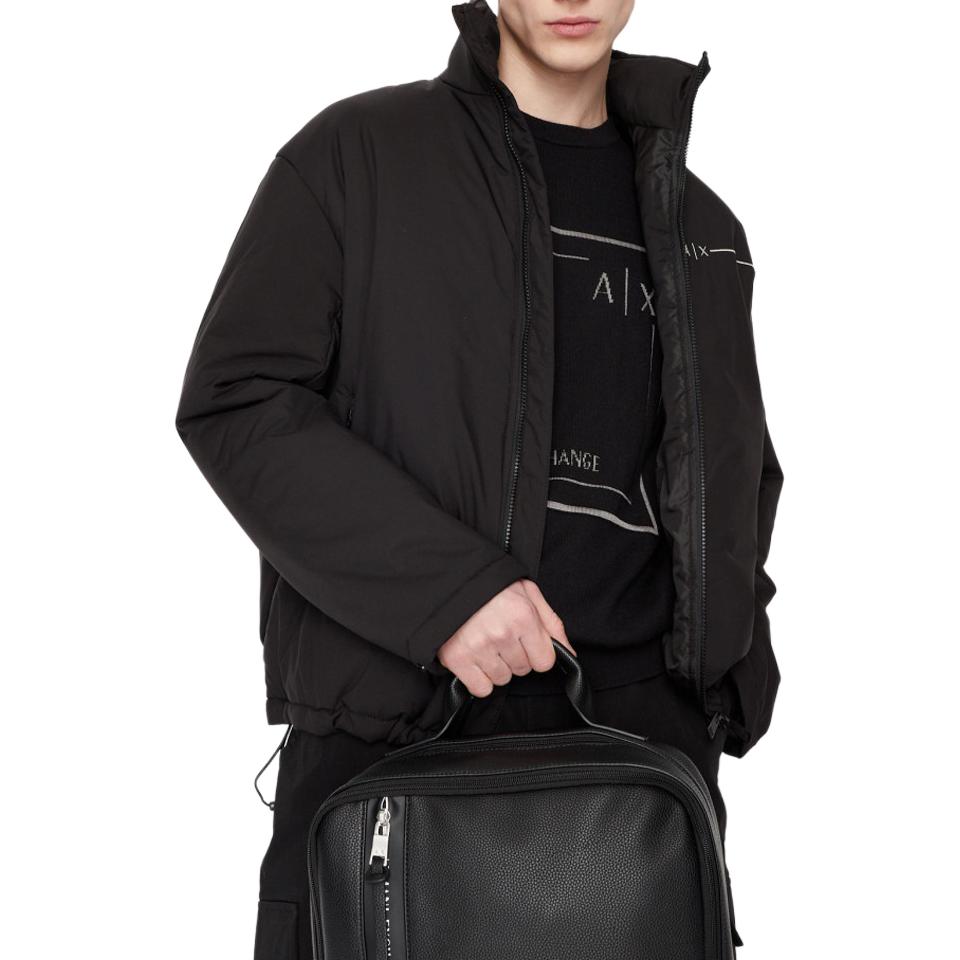 Armani Exchange Letter Print Crew Neck Pullover Long Sleeve Sweatshirt Men Sweatshirt 3RZM1A-ZM2HZ-1200
