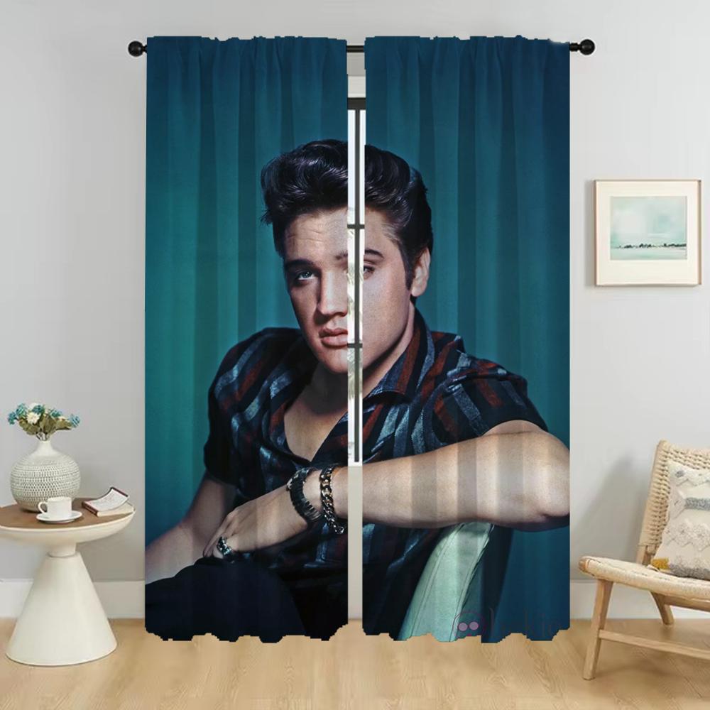 

Elvies Window Curtain for Room 2 Panel Kitchen Curtains Partition Halloween Decoration Home Interior Curtains Shades Living W50xH70cmx2pcs-CL