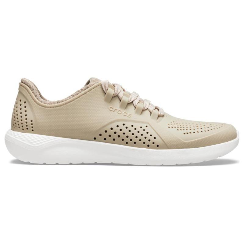 Crocs LiteRide Slip-Resistant Breathable Low-Top Running Shoes Men's Brown Beige