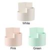 Rotate Plastic Anti-deformed Pen Holder Office Stationery Box 3 Grids Storage Holder Pencil Storage Box