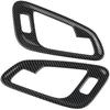 Korlot Carbon Fiber Inner Front Door Handle Patch Cover Trims Accessories for Chevrolet Colorado 2015-2022 for GMC Canyon 2015-2022