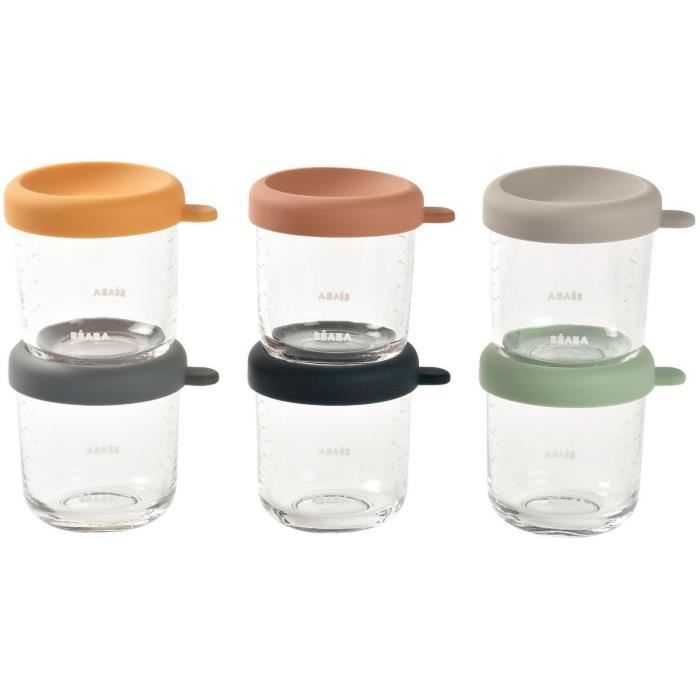 BEABA Coffret 6 portions verre 250ml Sunrise