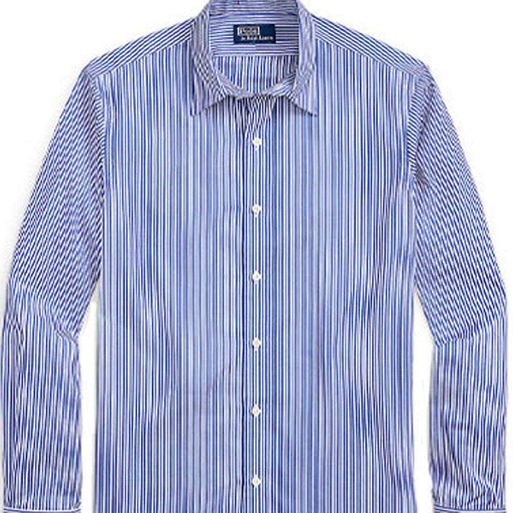 Polo Ralph Lauren SS23 Striped Single-Breasted Long Sleeve Shirt Men shirts Blue MNPOWOV16822718-999