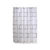 GOWKE Square Pattern PEVA Waterproof Shower Curtain