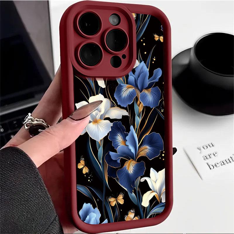 INS Retro Butterfly Flower Phone Case For Google Pixel 9 Pro XL 7A 8A Pixel 8 7 Pro Case Shockproof Soft Silicone Protect Cover