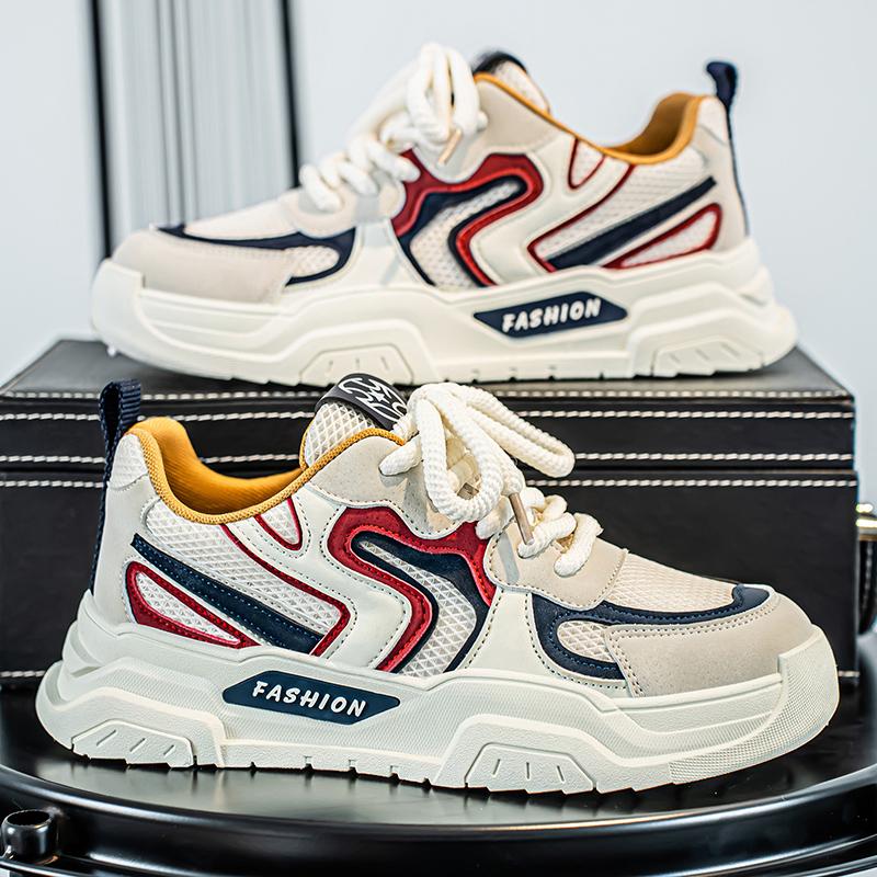 Men 's Casual Four Seasons Fashion Skateboarding Students Comfortable Sneakers Boys Trending Soft Sole Breathable Shoes