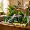 Decor Scenery Reptile Hiding Cave Natural Mountain Cave Style Artificial Rock Cave  Reptile Tank