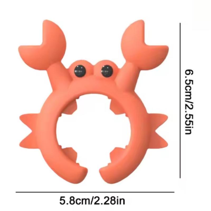 

Подставка для кухонных принадлежностей в форме краба, силиконовая, подставка для кухонных принадлежностей, подставка для половника на столешницу, защита от перелива, подставка для лопатки на плиту, кухонный гаджет красный