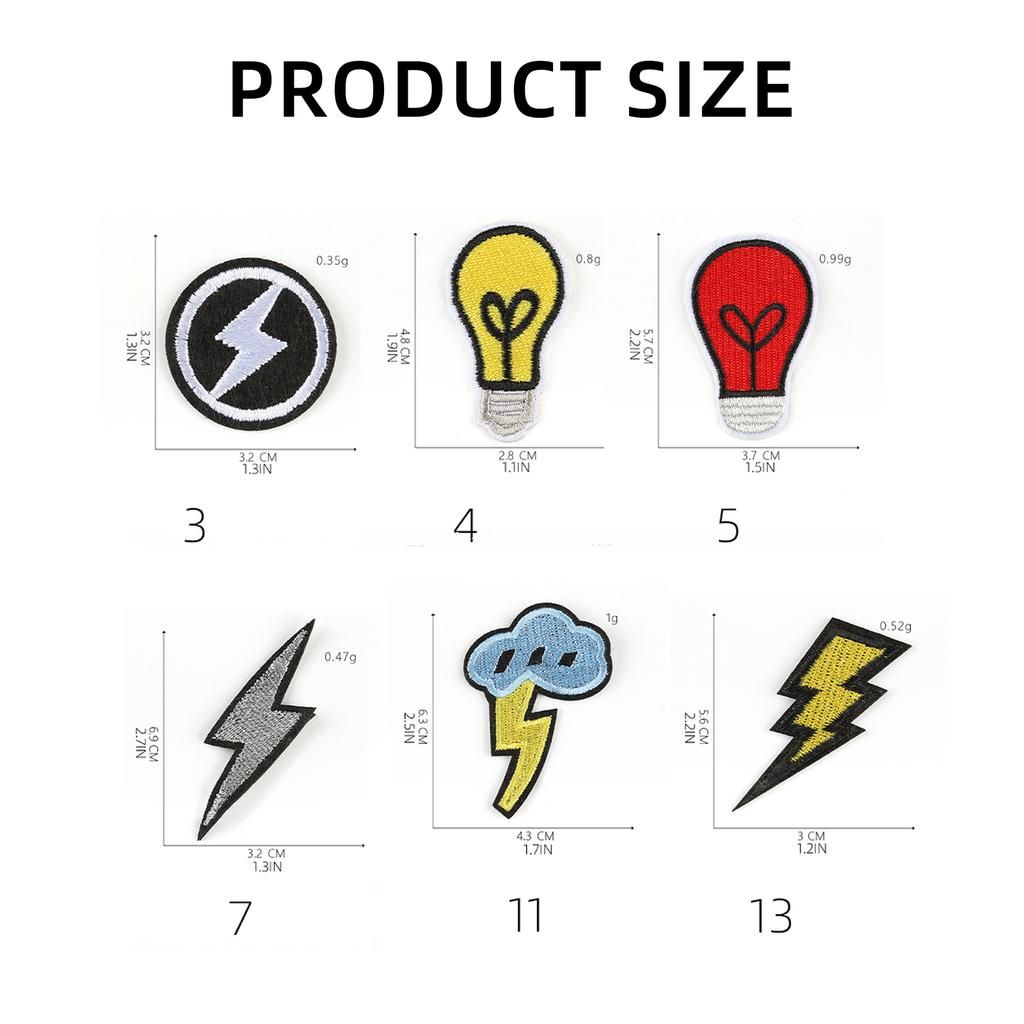 Κεντητά Μπαλώματα Εφαρμογής Μπαλώματα Σιδερώματος Μπαλώματα Σιδερώματος Επισκευής Ρούχων για Ρούχα Τζιν Μπουφάν Φορέματα Σακίδια