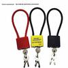 Anti-Theft Long Beam Wire Cable Padlock for Cabinets and Files