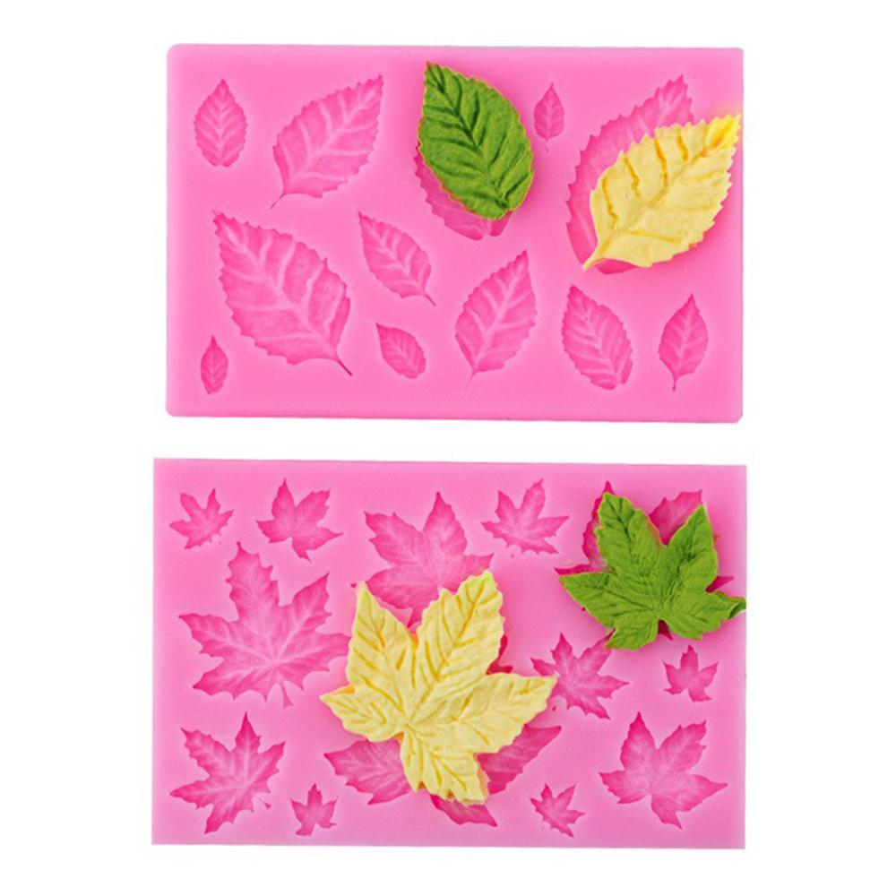 1PC Diy Leaf Fondant Cake Baking Liquid Silicone Mold A Variety Of Leaf And Maple Silicone Mold Collection