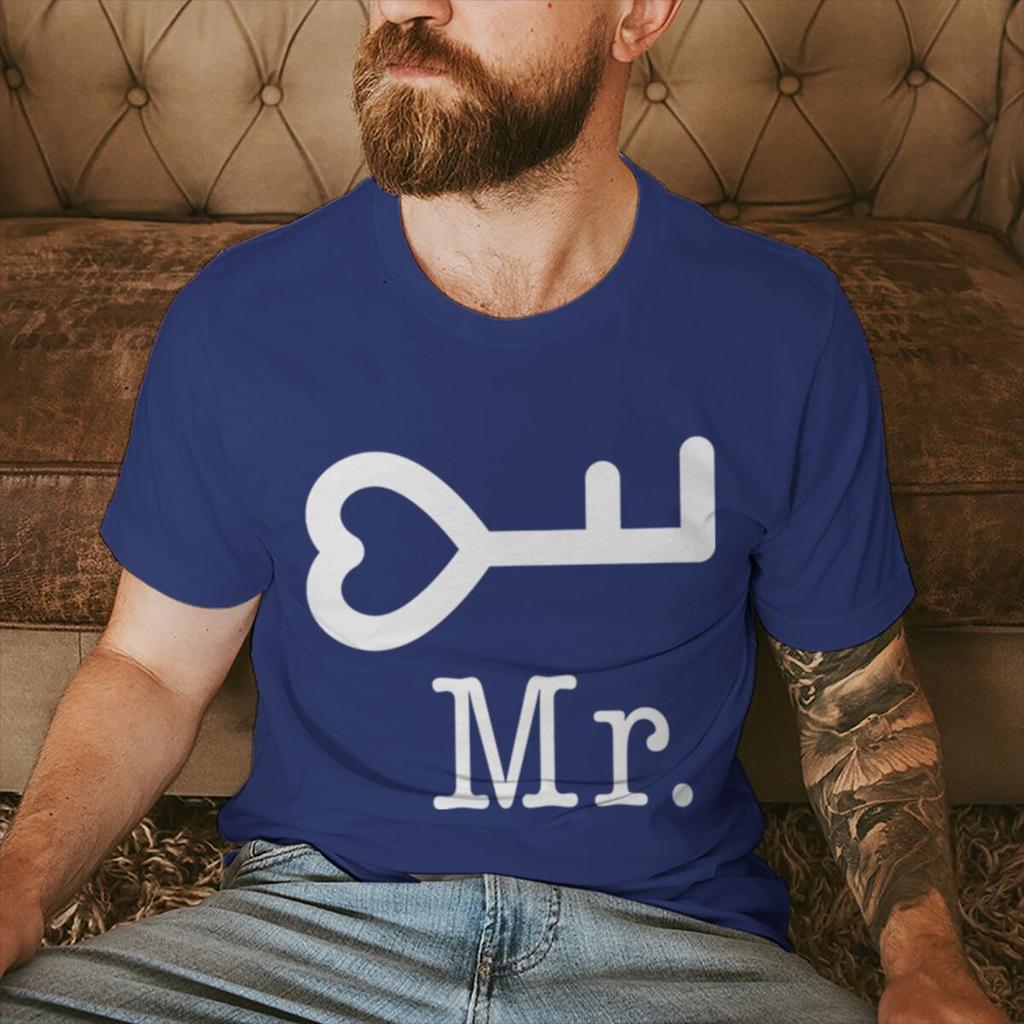 Fun Lock and Key Print Couple Matching Tshirt Men Women Marriage Anniversary Tee Fashion Short Sleeve Valentine Gift Streetwear