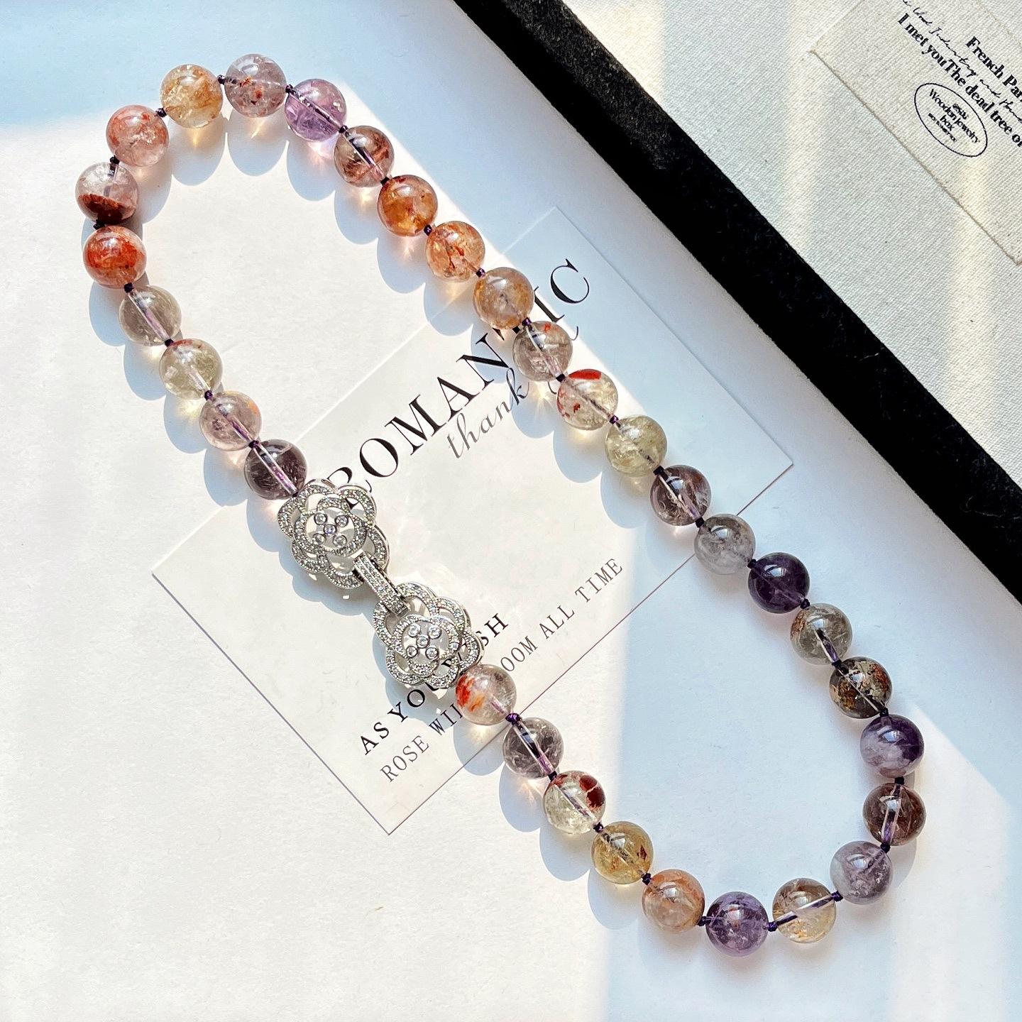 

12Mm High Quality Design Purple Ghost Necklace Clavicle Chain