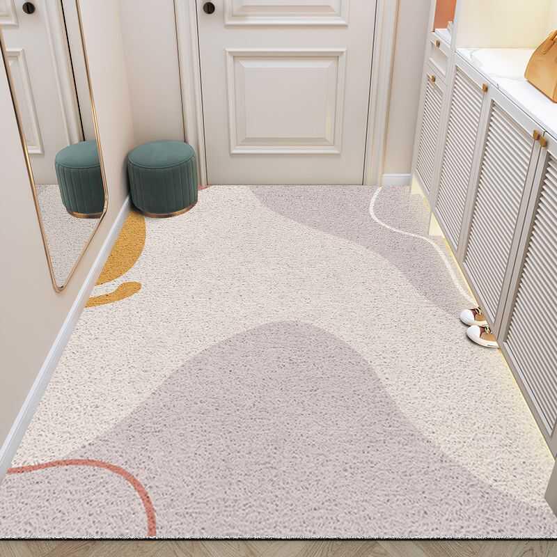Luxury Entryway Loop Pile Non-Slip Mat - Dust-Resistant & Cuttable Carpet for Hallways