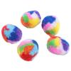 5pcs/set Colorful Cat Training Mute Ball Plush Cat Teaser Ball  for Cleaning Teeth