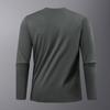 Men's New Style Autumn Winter Outdoor Sports Long Sleeve Sweatshirt Crew Neck Solid Color Minimalist Versatile Teenager Top