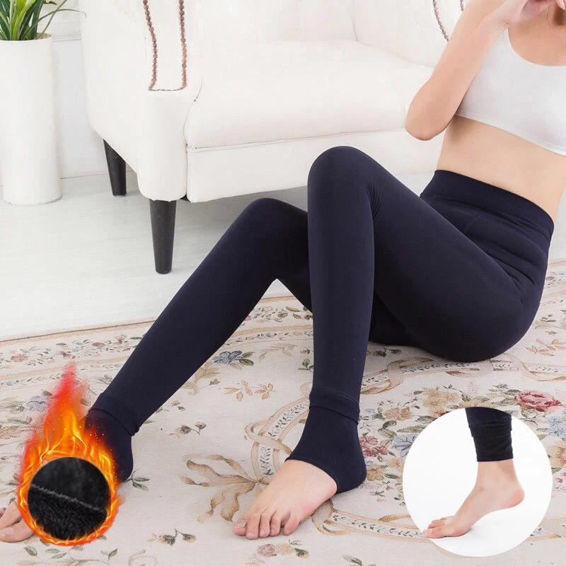 2025 Women Thermal Stockings Winter Warm Elastic Slim Fleece Tights Pantyhose Thicken Plush High Waist Leggings Stocking Pants