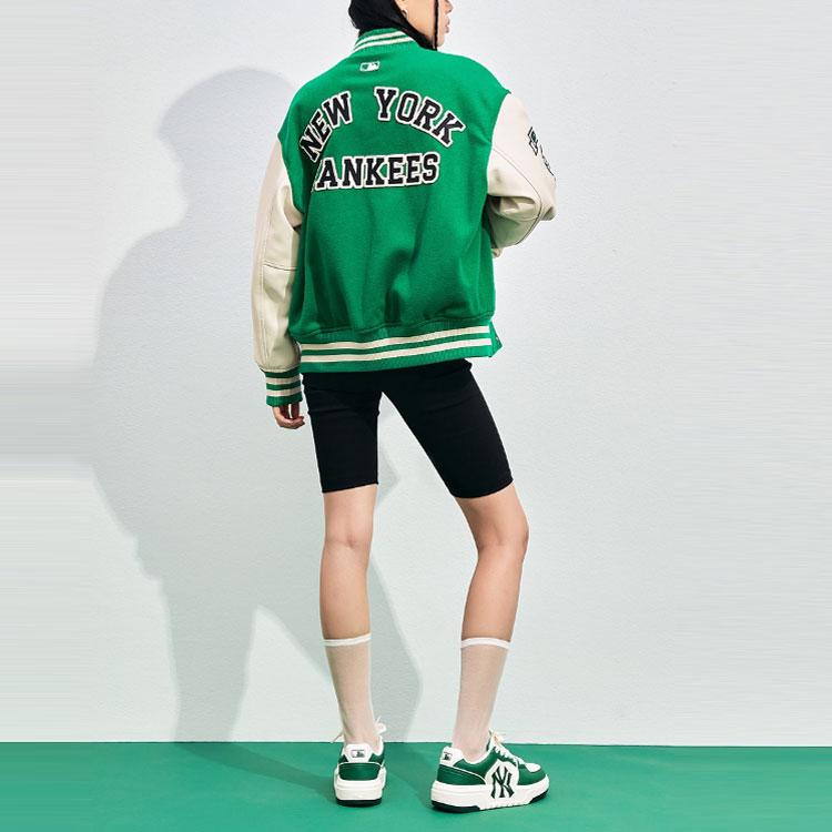 New MLB Baseball Jacket Unisex Green 3AJPV0131-50GNP