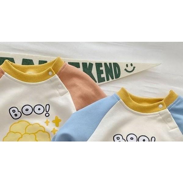 Popcorn Printing Snap Long Snack Size 90, Korea Best Childrens Clothes